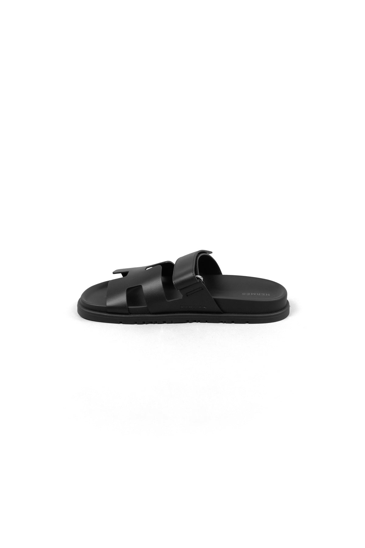 Hermes Chypre Black Sandals