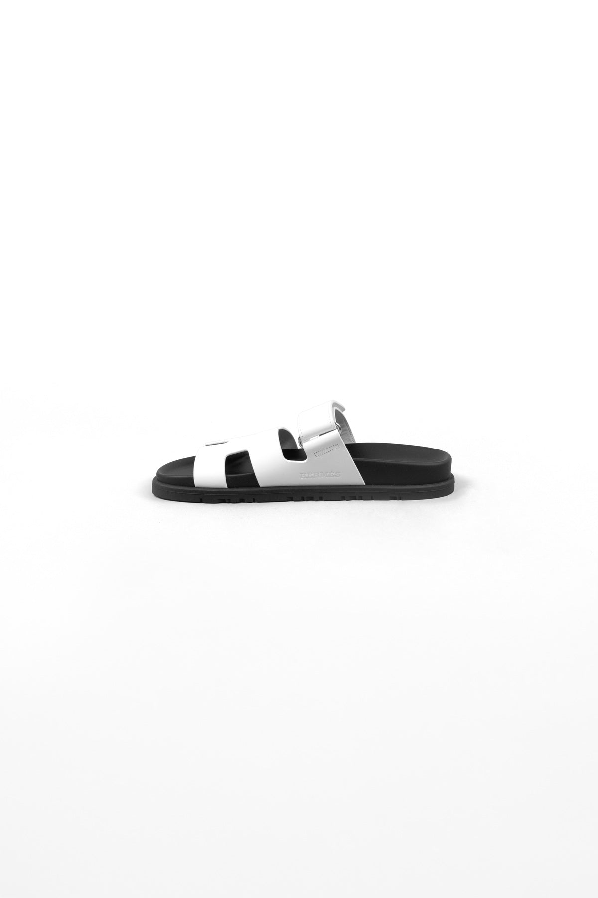 Hermes Chypre White Sandals