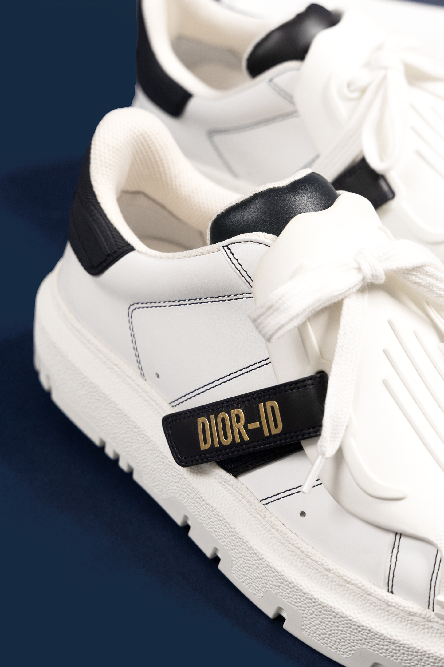 Dior-ID Sneakers in White/Black