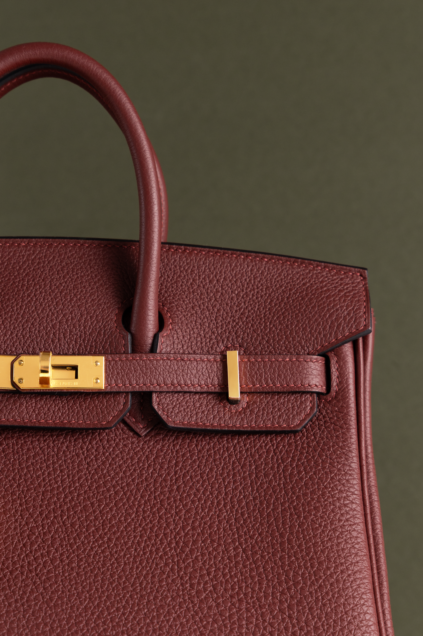 Hermès Birkin 25 Togo Rouge H GHW