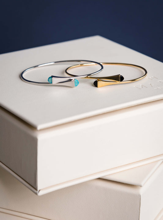 Marli Cleo Thin Bracelet White gold & Yellow Gold