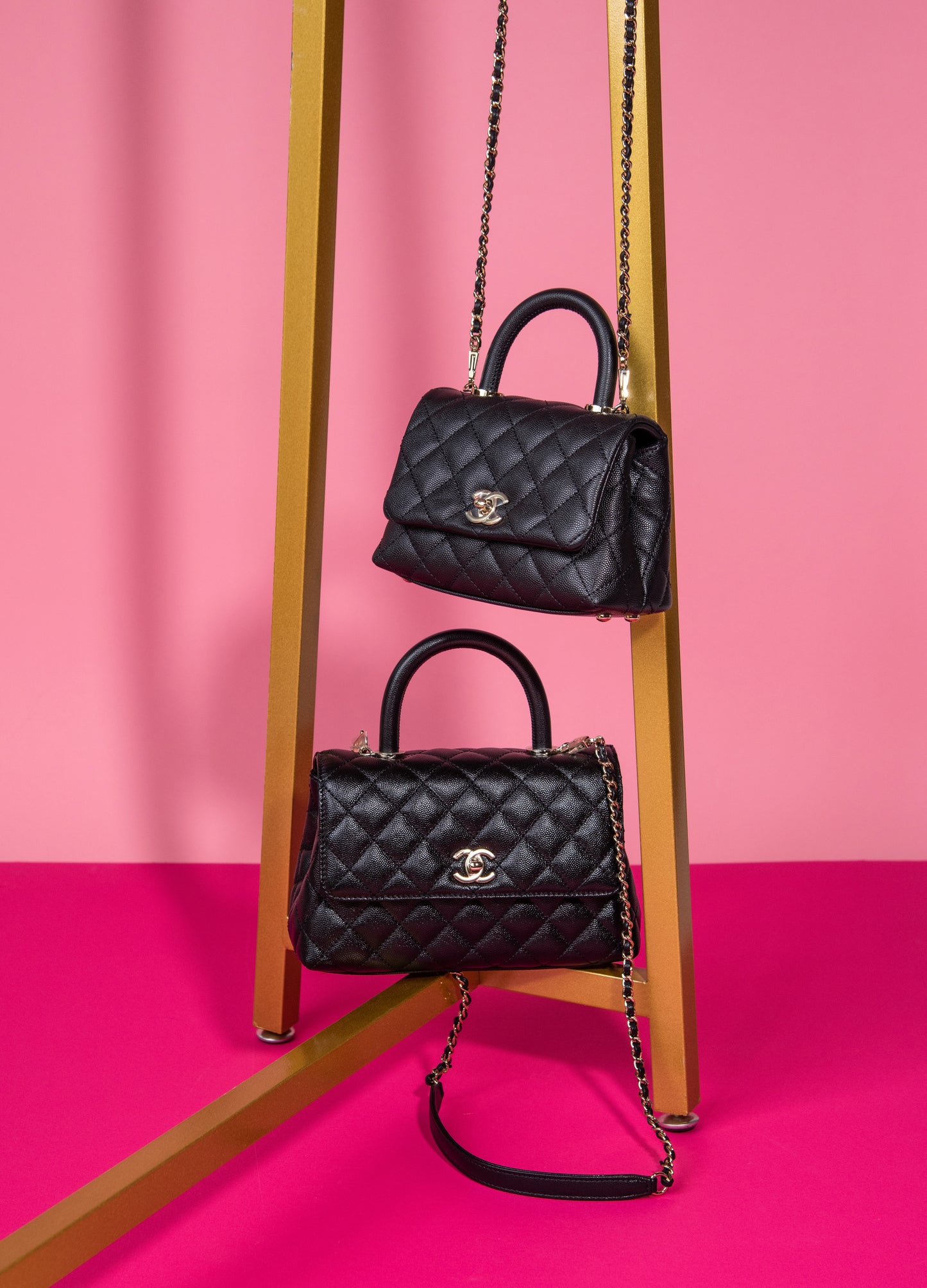 Chanel Black Micro & Small Caviar Bags