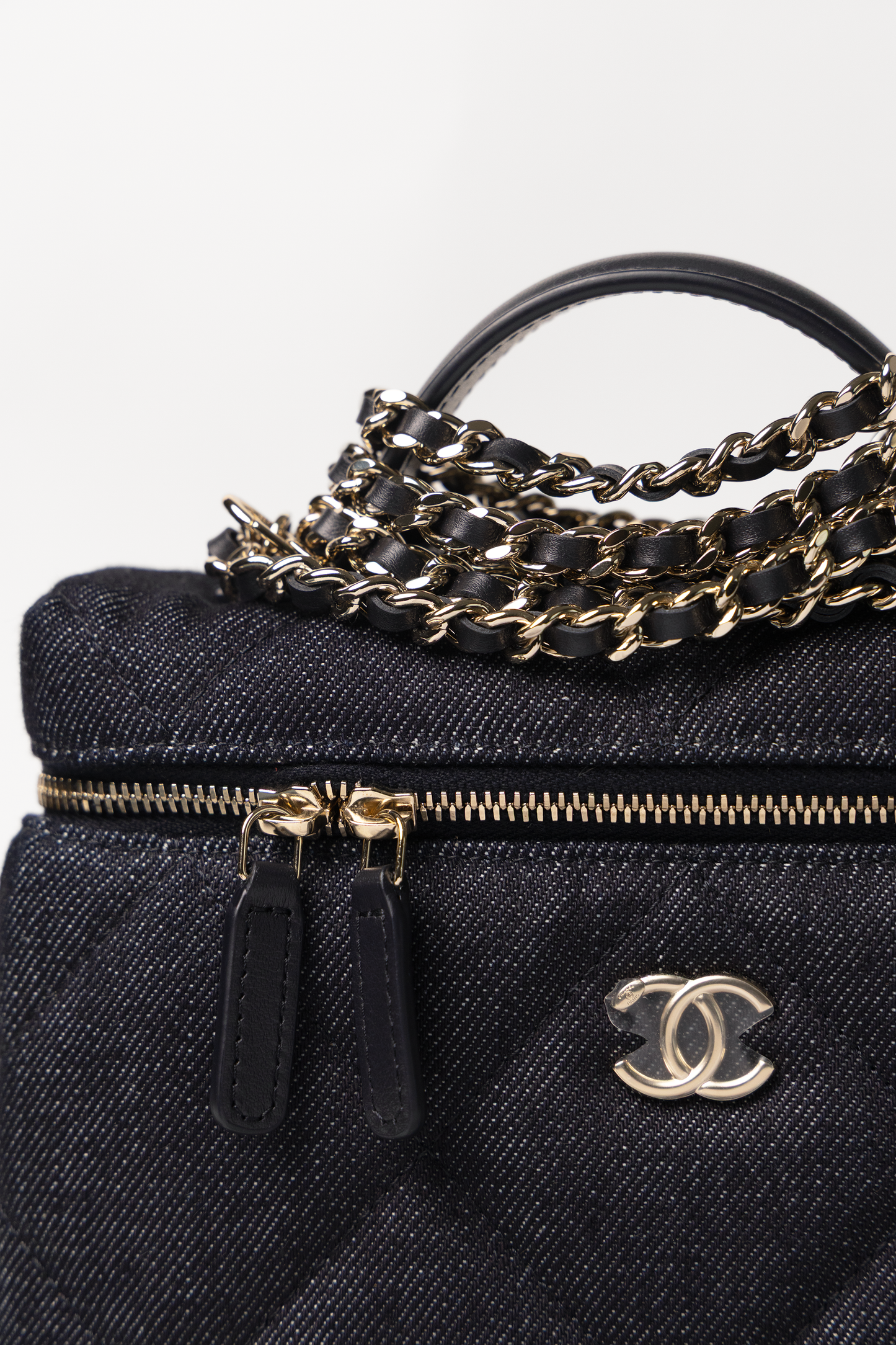 Chanel Denim Vanity Case with Chain