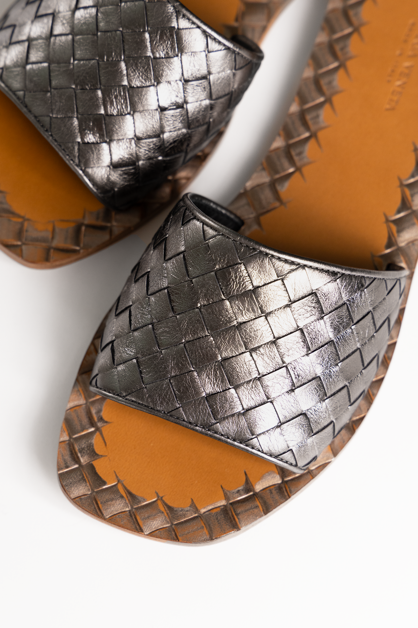 Bottega Veneta Dark Grey Sandals