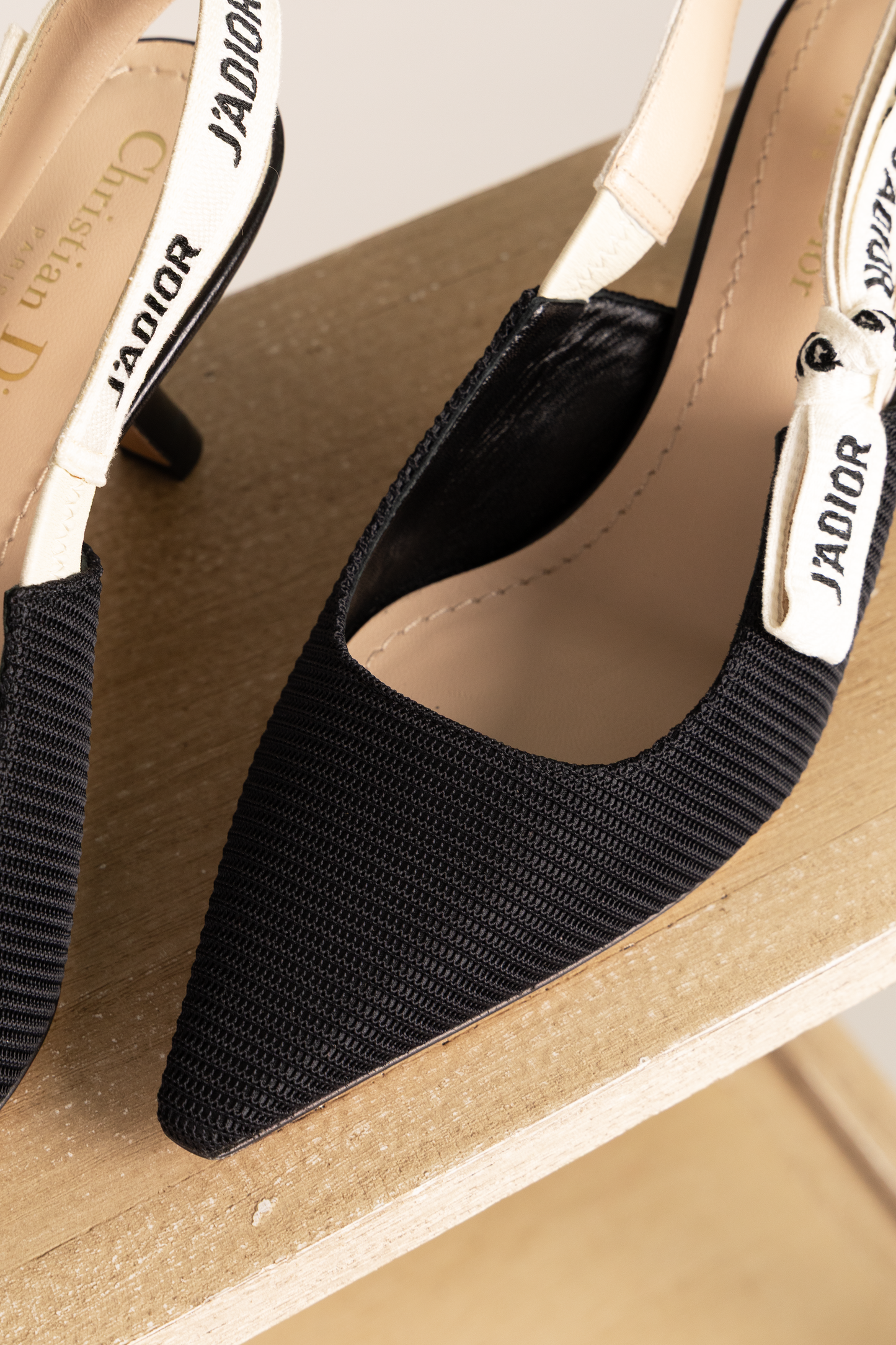 Dior J'adior Black Slingbacks