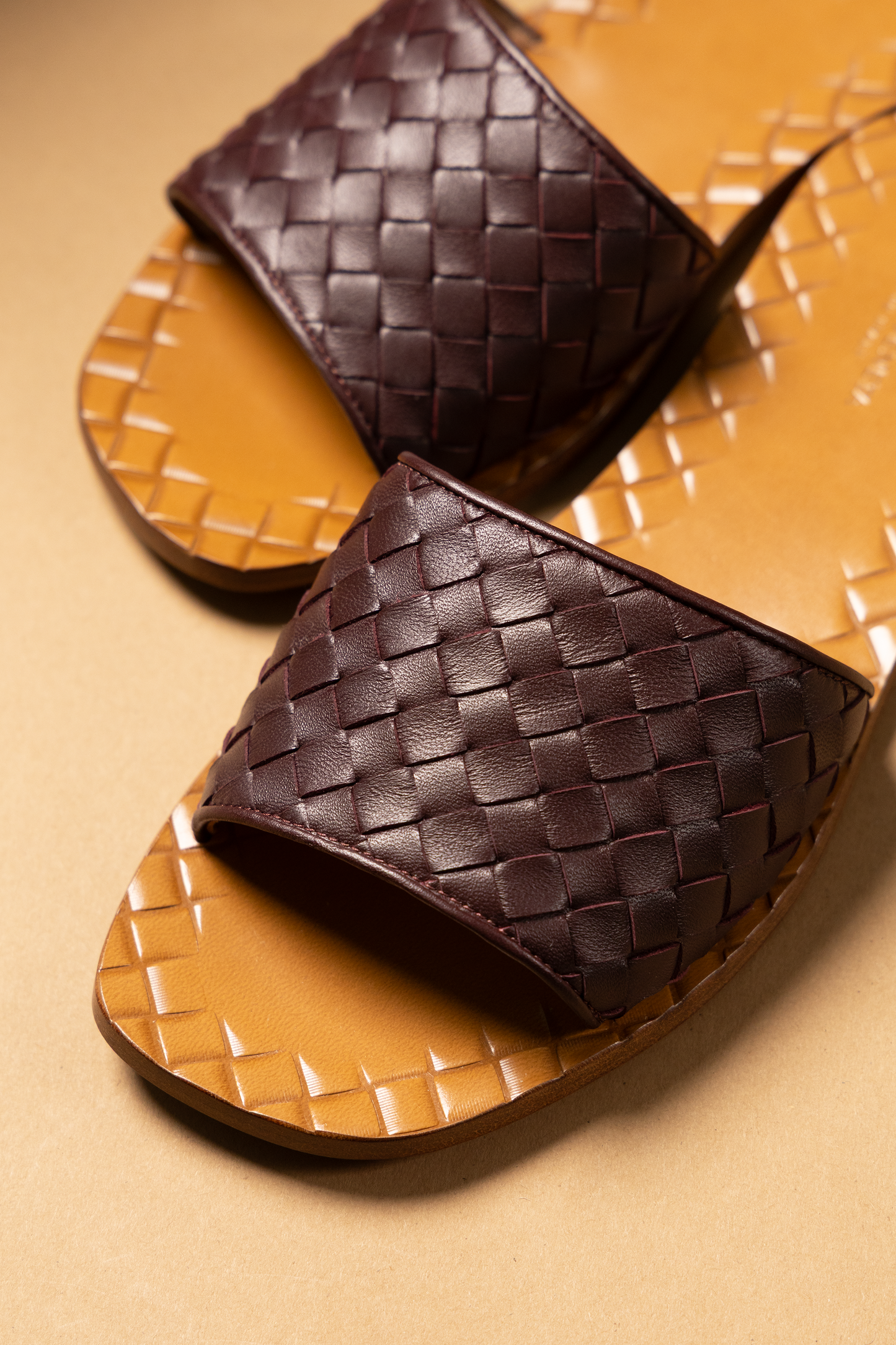 Bottega Veneta Burgundy Sandals