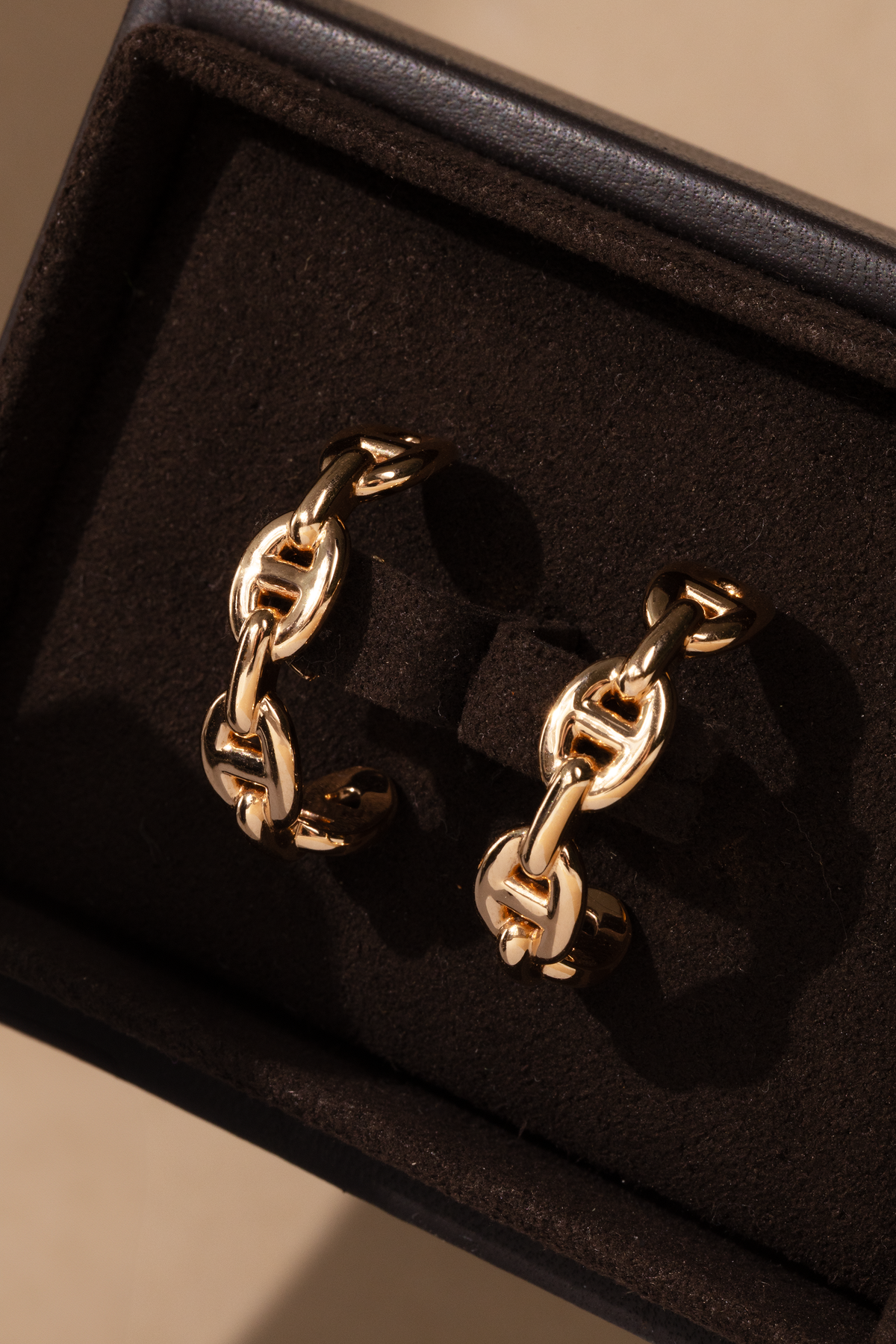 Hermès Rose Gold Chaine D'ancre Enchainee Earrings