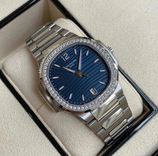Patek Philippe Nautilus 7118 Stainless Steel 35 MM Blue Dial
