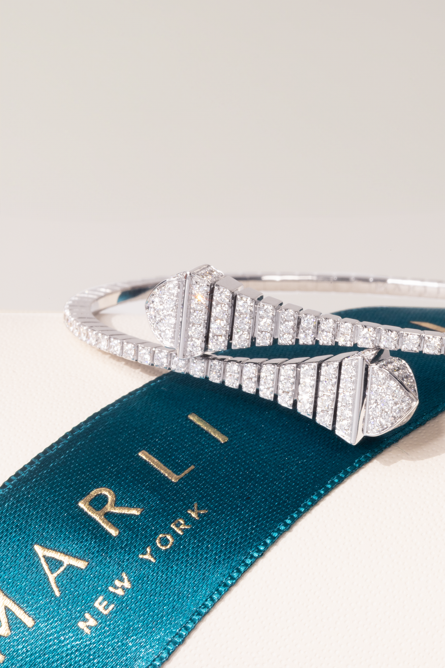 Marli Cleo White Gold Diamond Bangle