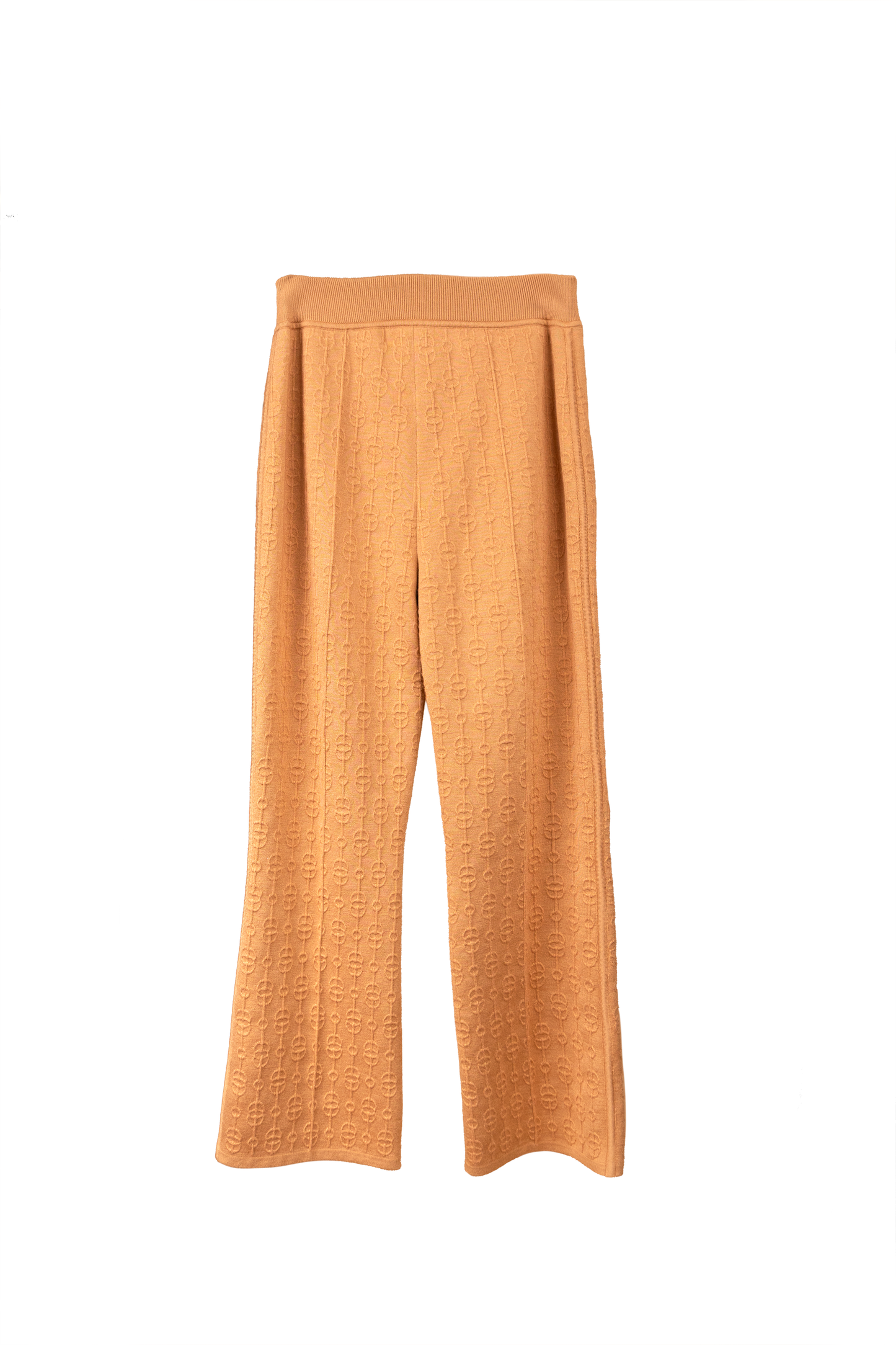 Hermès Trousers Boot Cut in Beige Macram