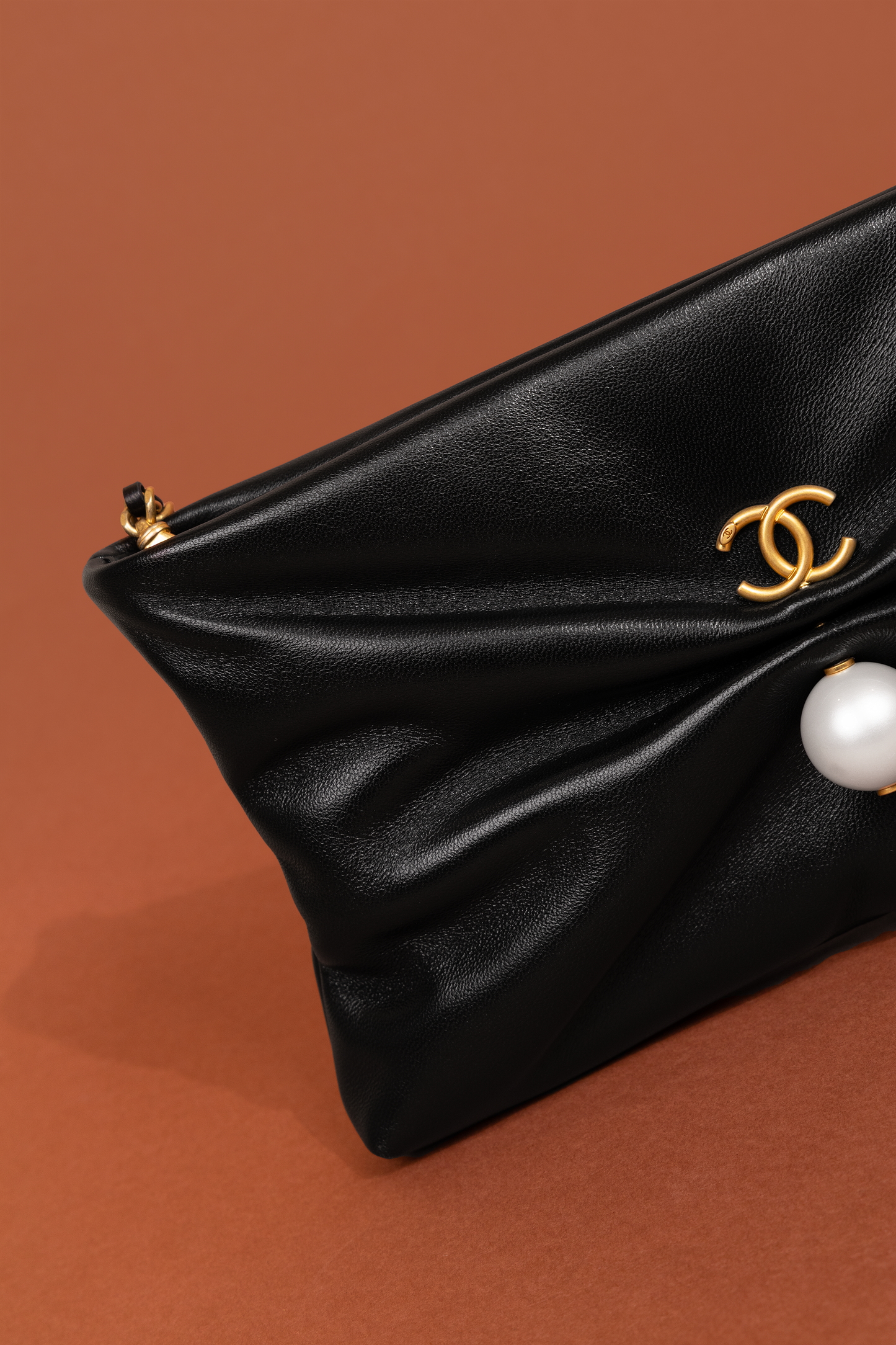 Chanel Black Pearl Clutch