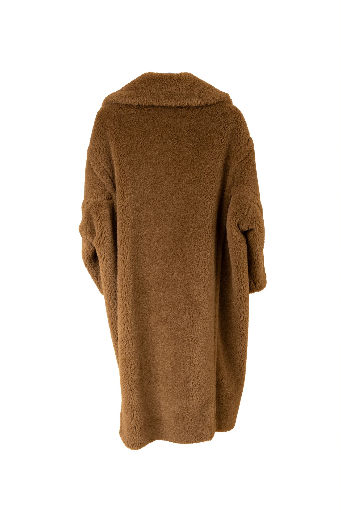 Max Mara Double-Breasted Camel Hair Blend Teddy Coat
