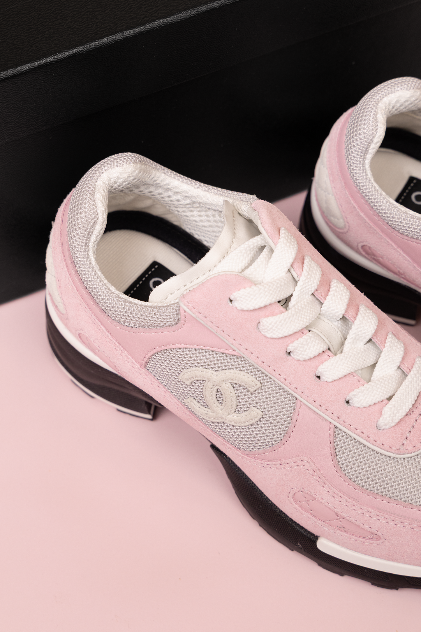 Chanel "Sport-Girl" CC Sneakers in Multicolor Pink