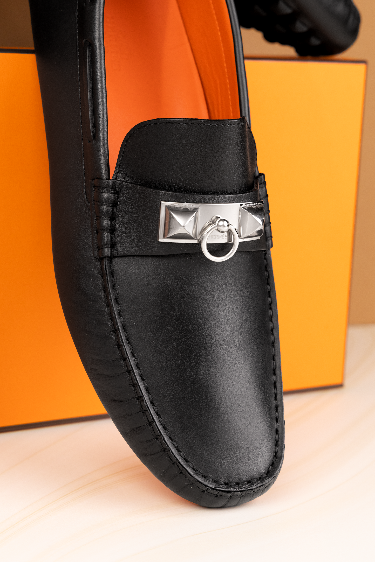 Hermès Black Loafer