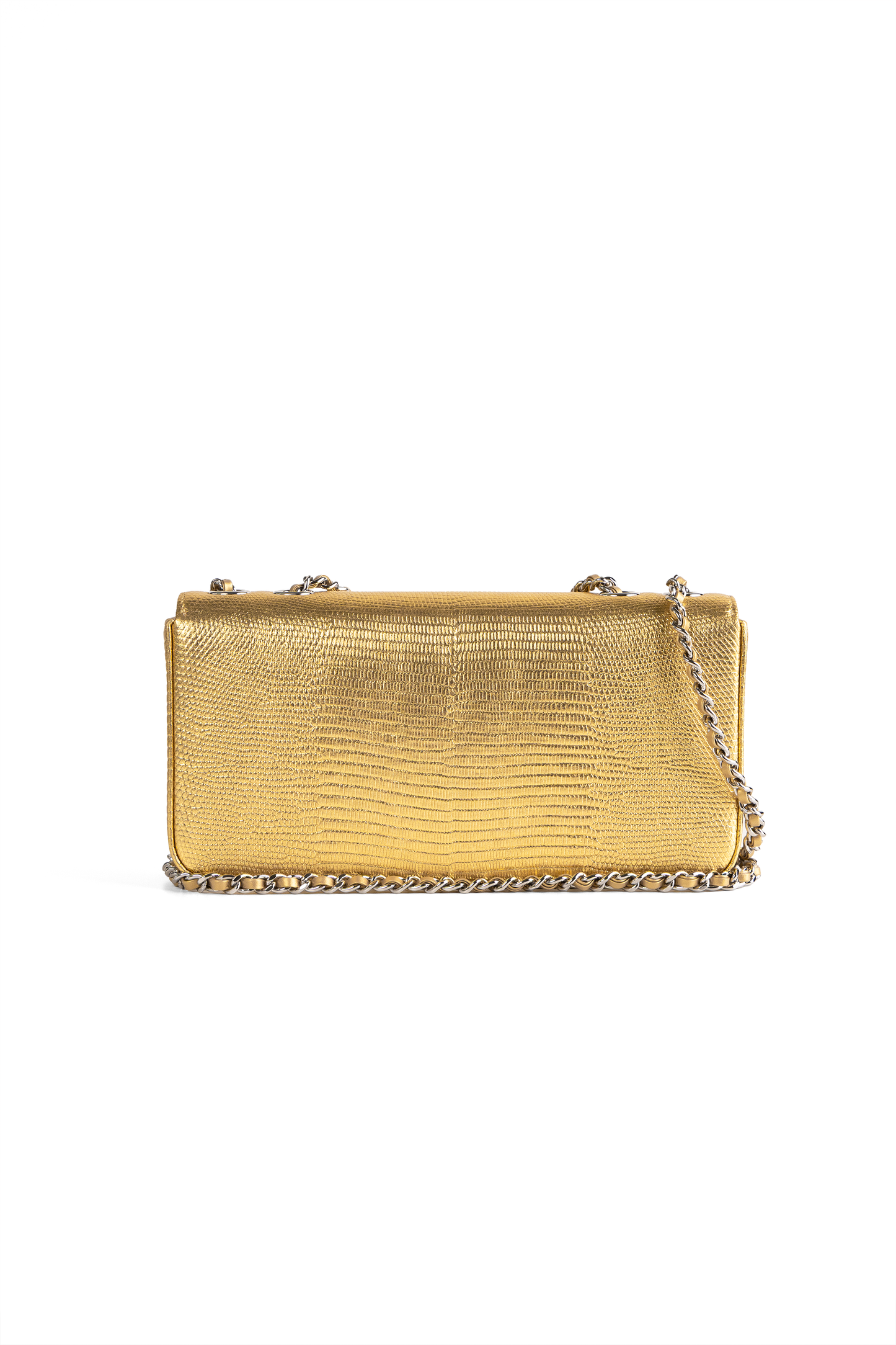 Chanel Flap Bag in Gold Lizard
