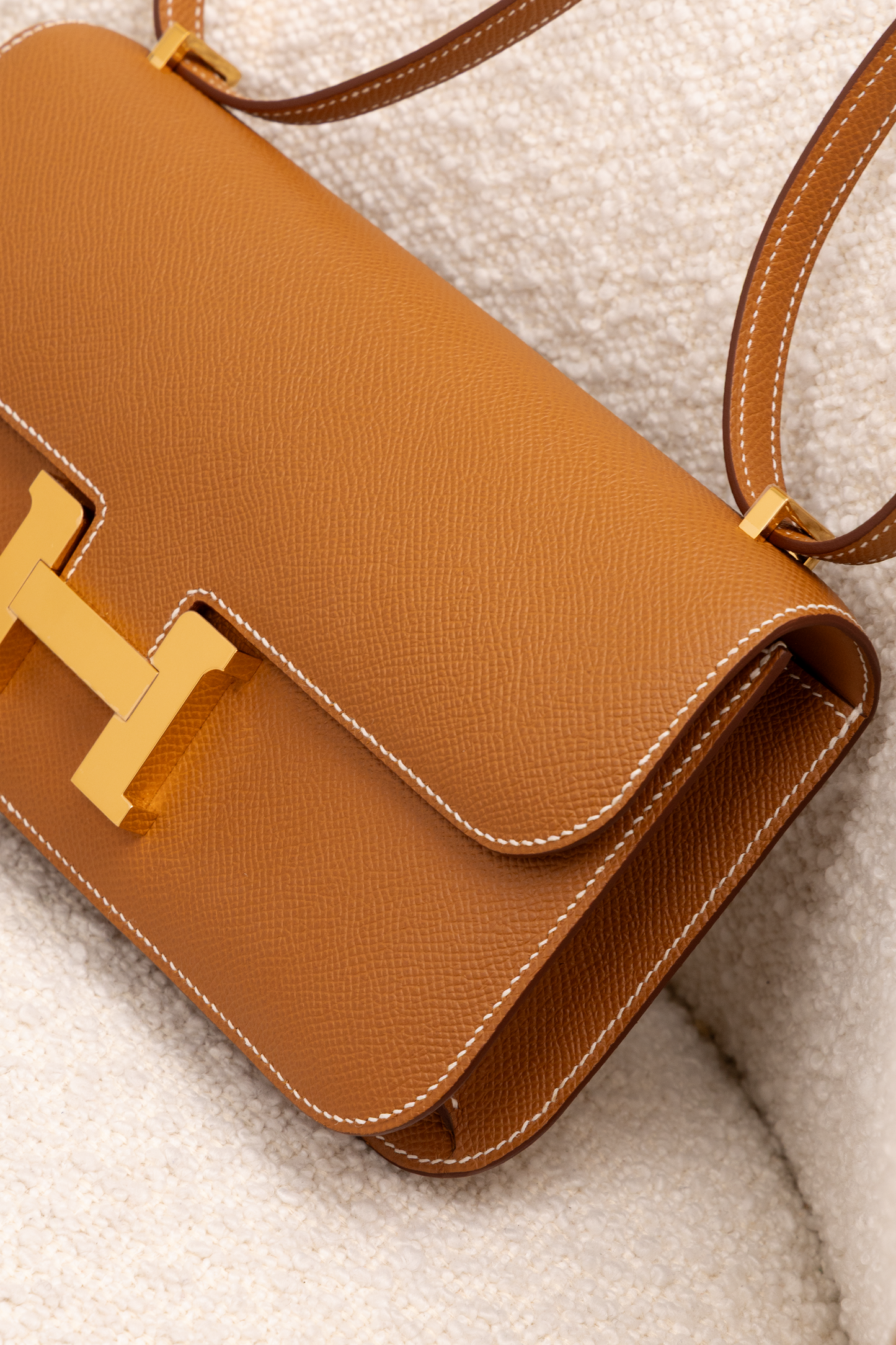 Hermès Constance Elan Epsom Calfskin in Gold with GHW