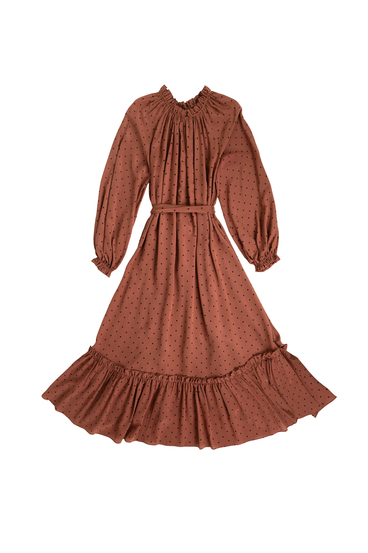 Zimmerman Zippy Swing Dress in Tawny Polka Dot