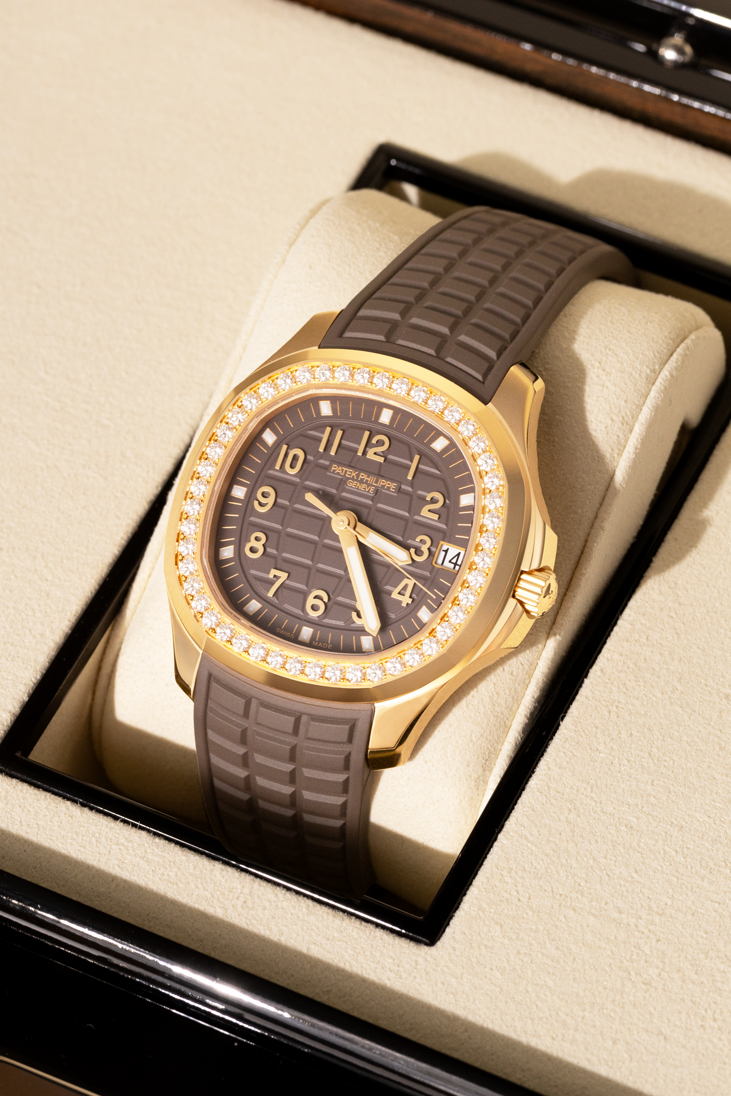 Patek Philippe Aquanaut Luce Rose Gold Watch with Diamonds