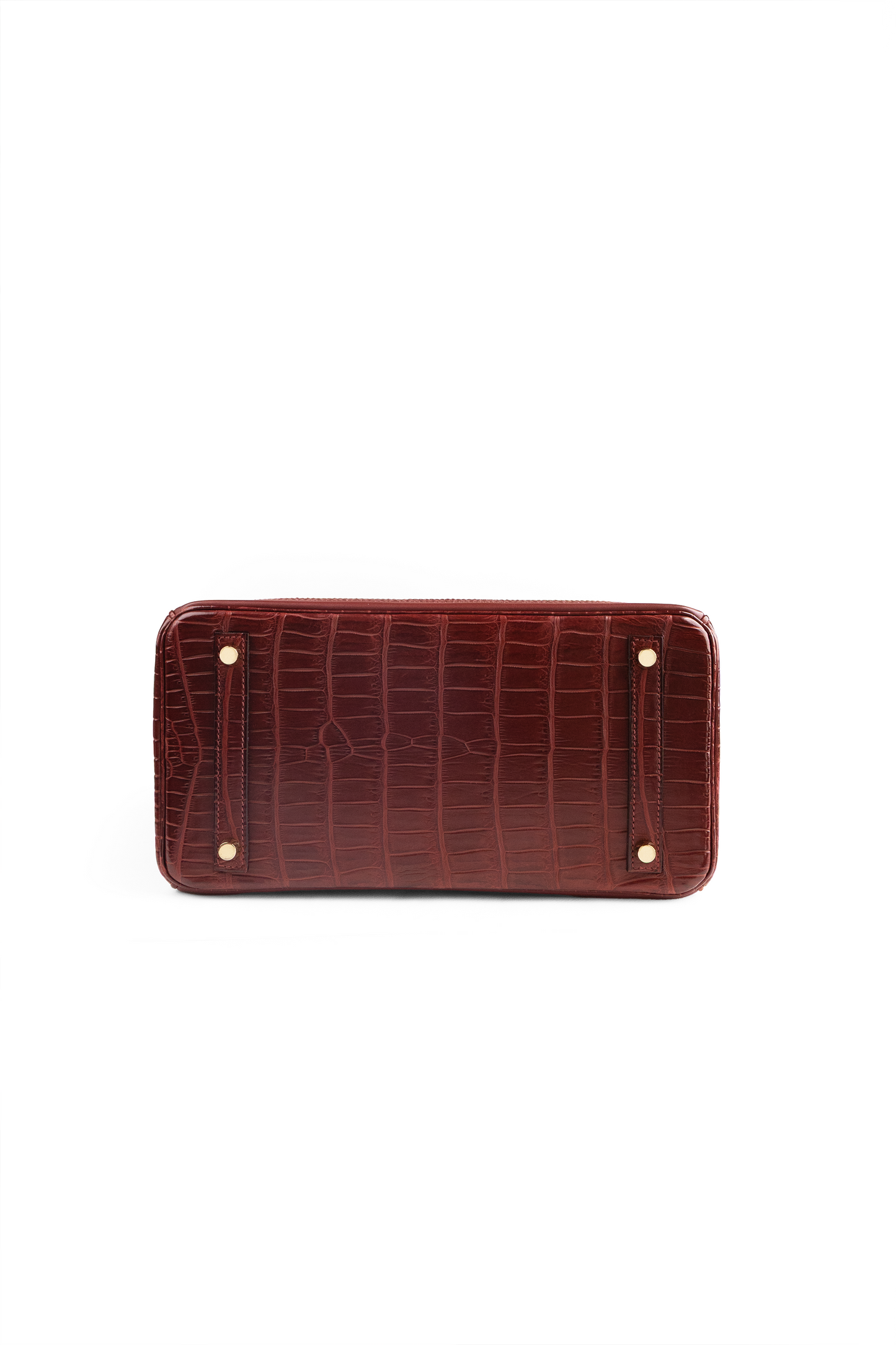 Hermès Limited Edition Birkin 30 Matte Porosus/Crocodile Swift Ghillies in Rouge H Bourgogne & Blue Sapphire Interior GHW