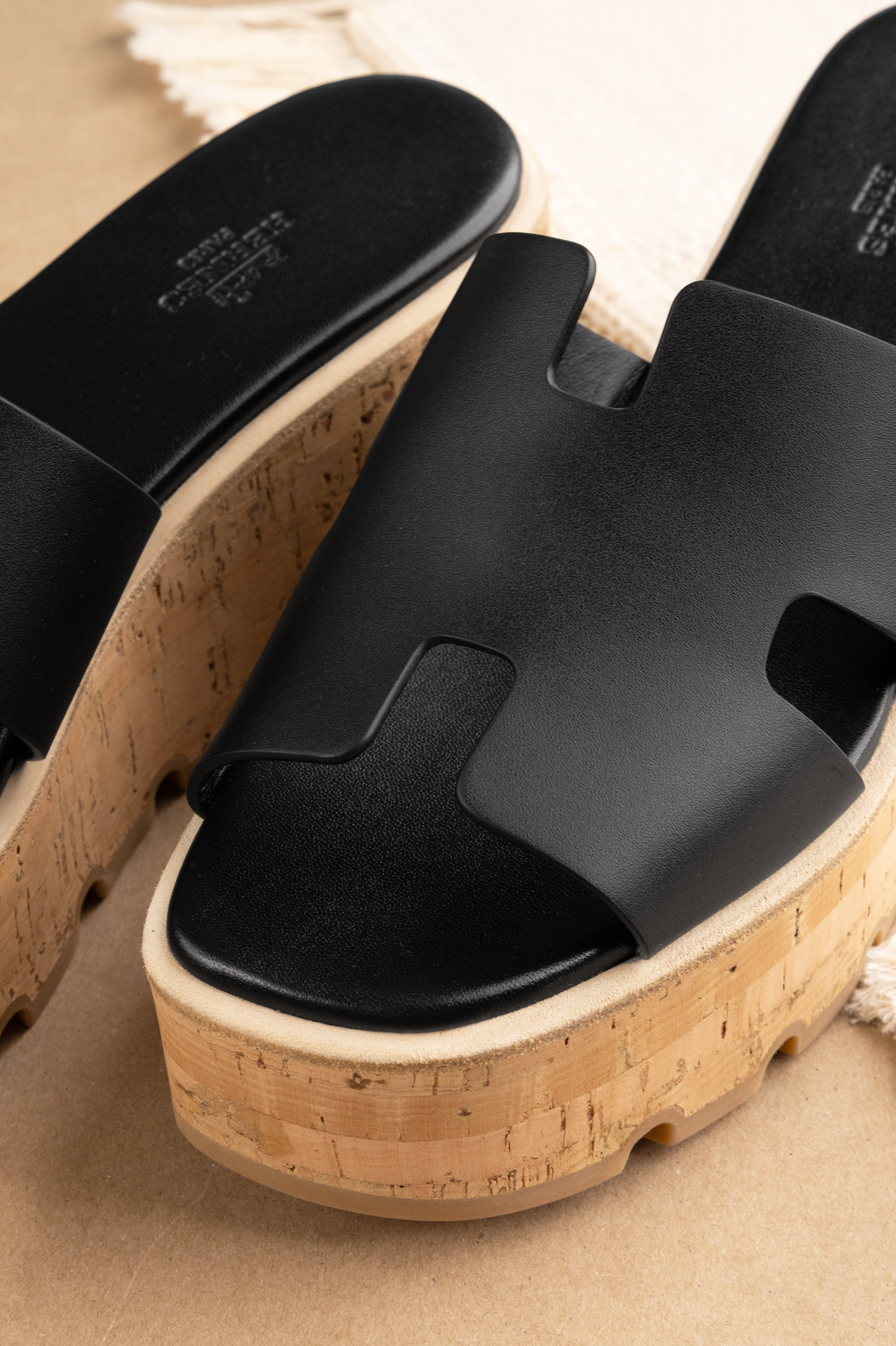 Hermès Eze 30 Sandals in Black