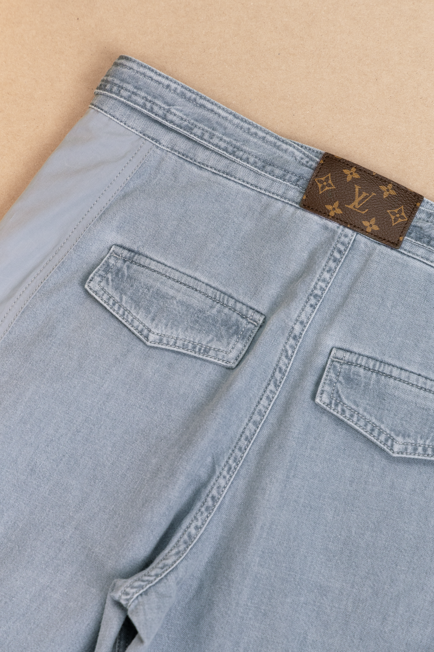 Louis Vuitton Utility Pocket Washed Denim Jeans