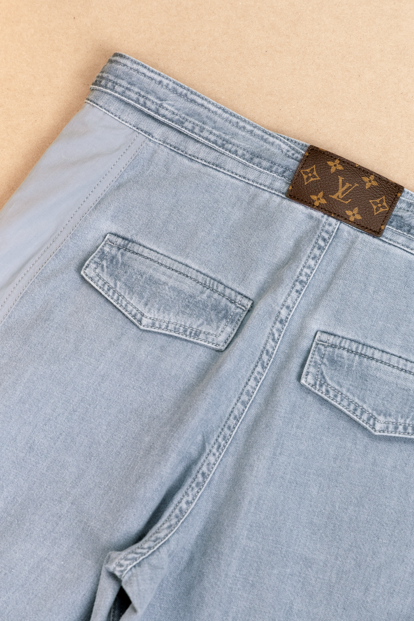 Louis Vuitton Utility Pocket Washed Denim Jeans