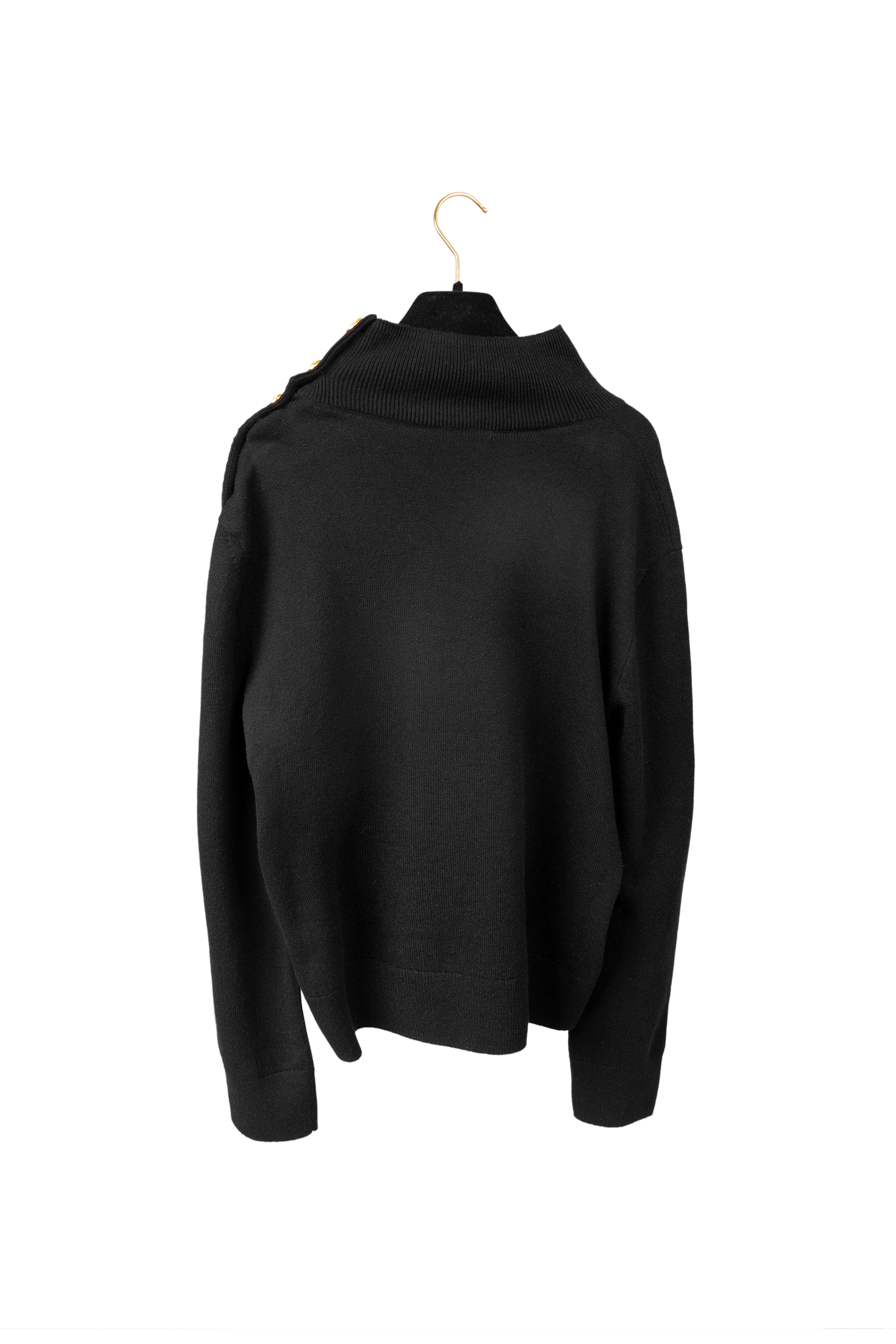 Chanel Black Cashmere Turtleneck Pullover