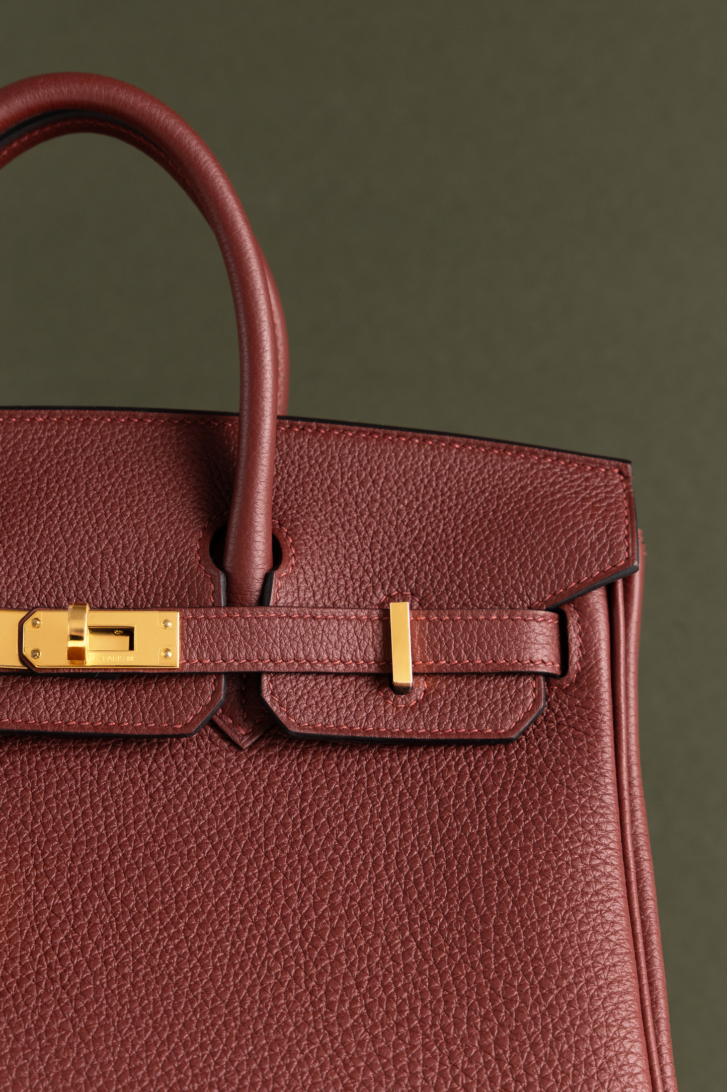 Hermès Birkin 25 Togo Rouge H GHW