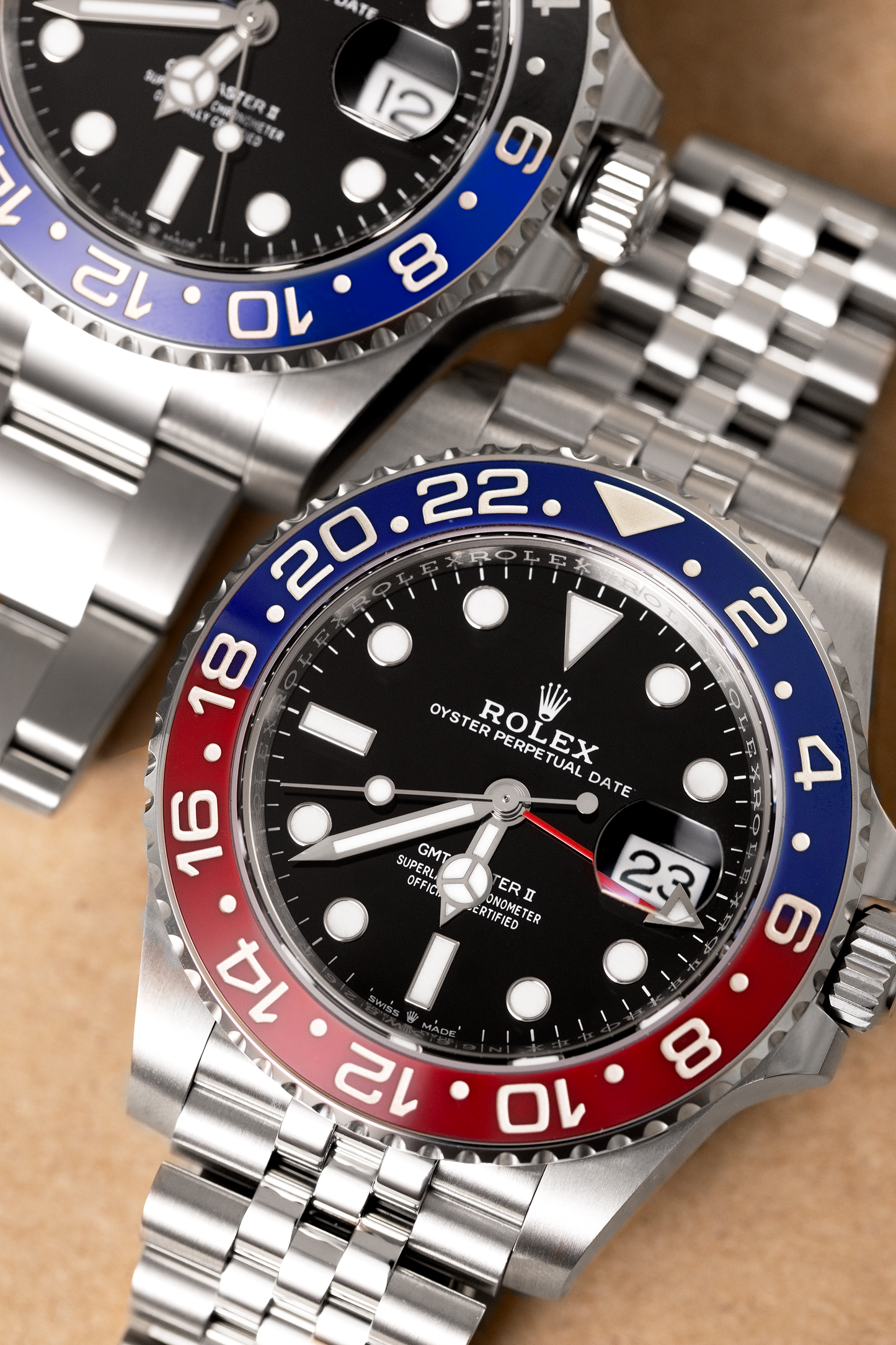 Rolex GMT-Master II "Batman" Oystersteel Watch & Rolex "Pepsi" GMT-Master II Watch