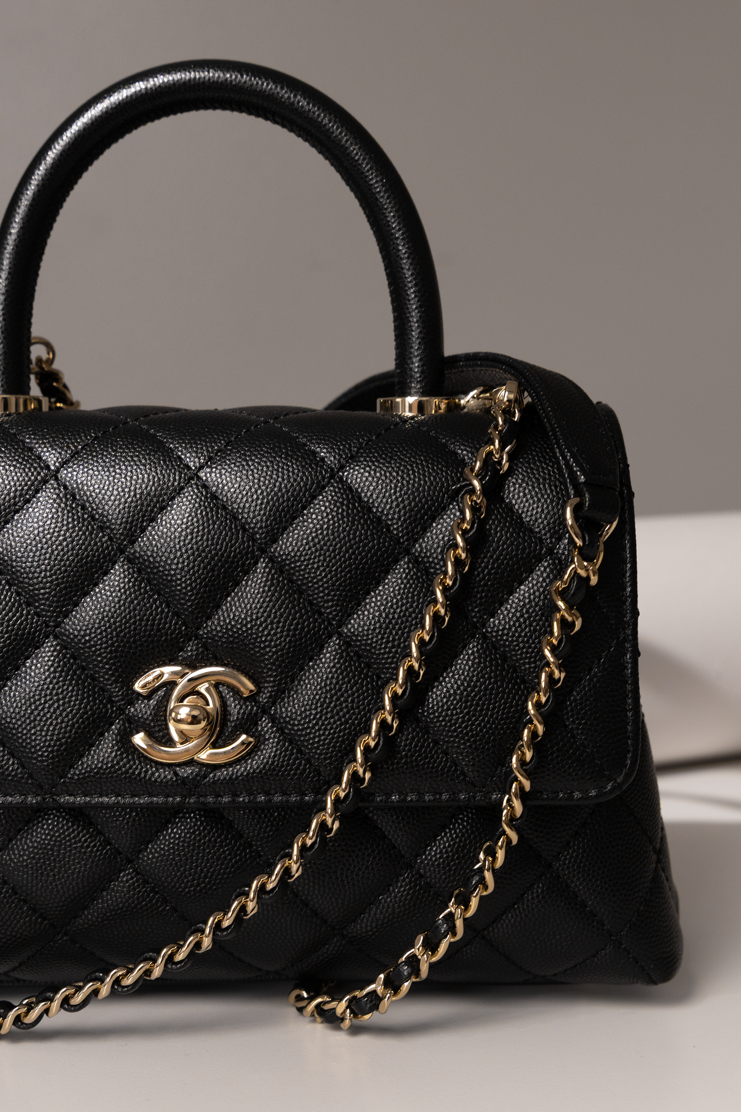 Chanel Small Black Coco Handle