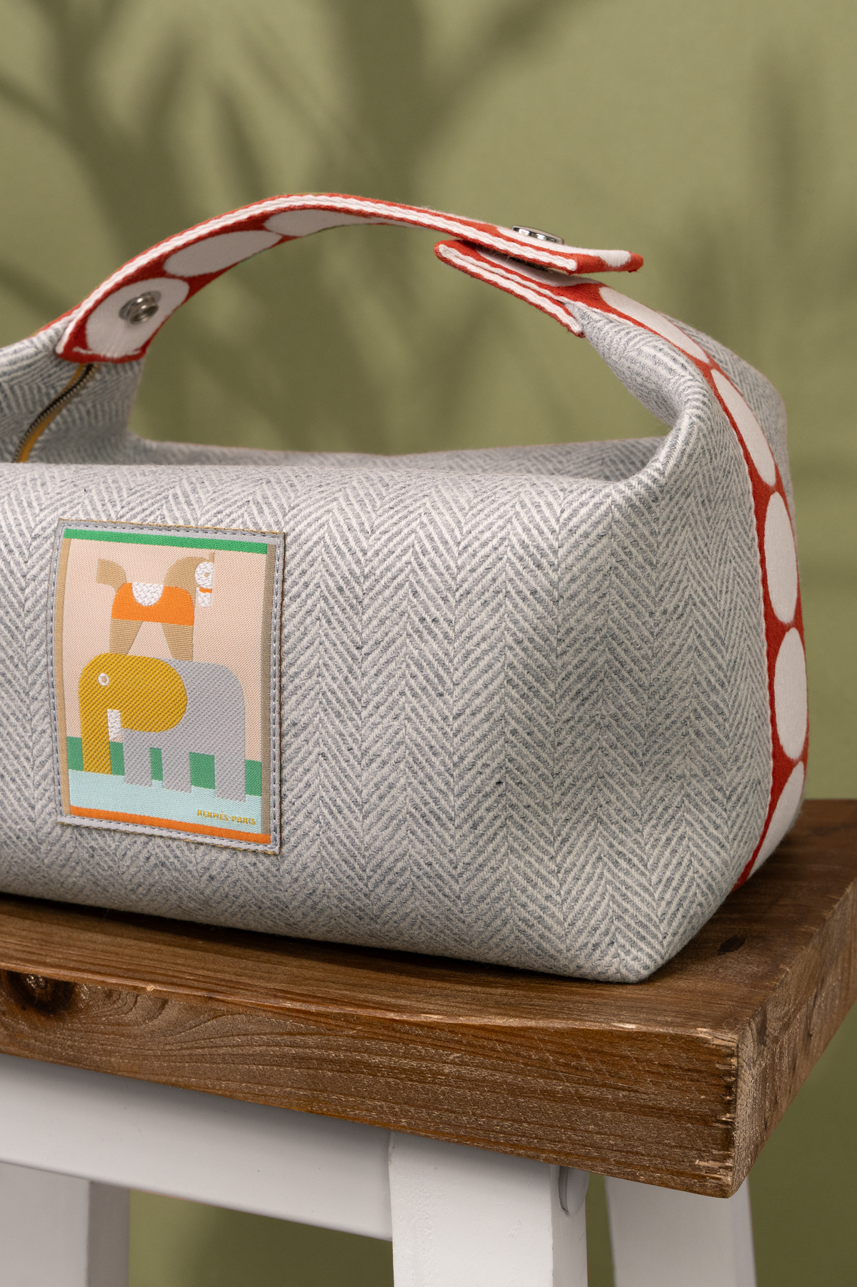 Hermès Animaux Blocks Case in Granit
