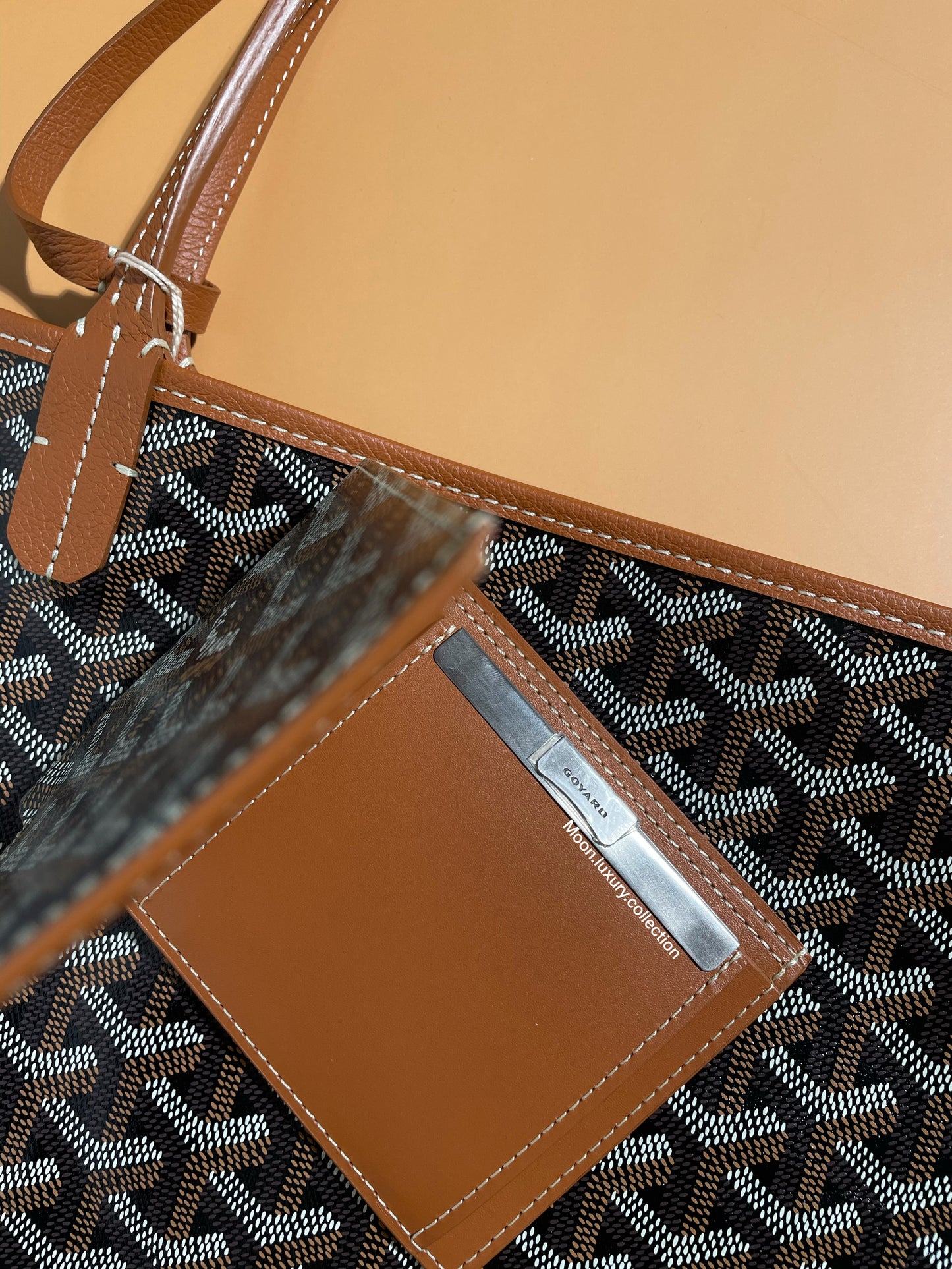 Goyard Saint Louis PM Classic Tote Tan/Black