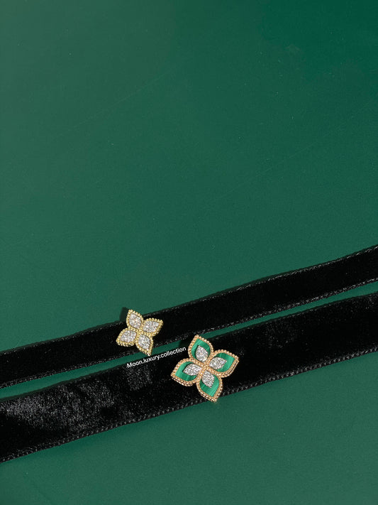 Roberto Coin Velvet Princess Flower Chokers