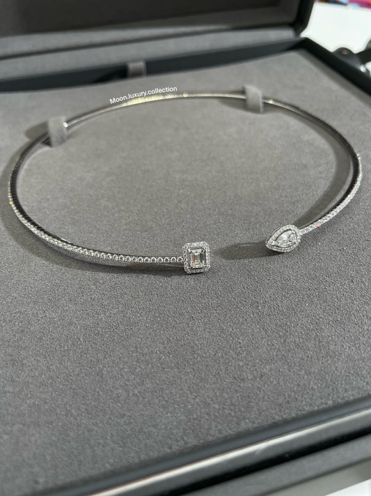 Messika My Twin Toi & Moi Skinny Choker Necklace