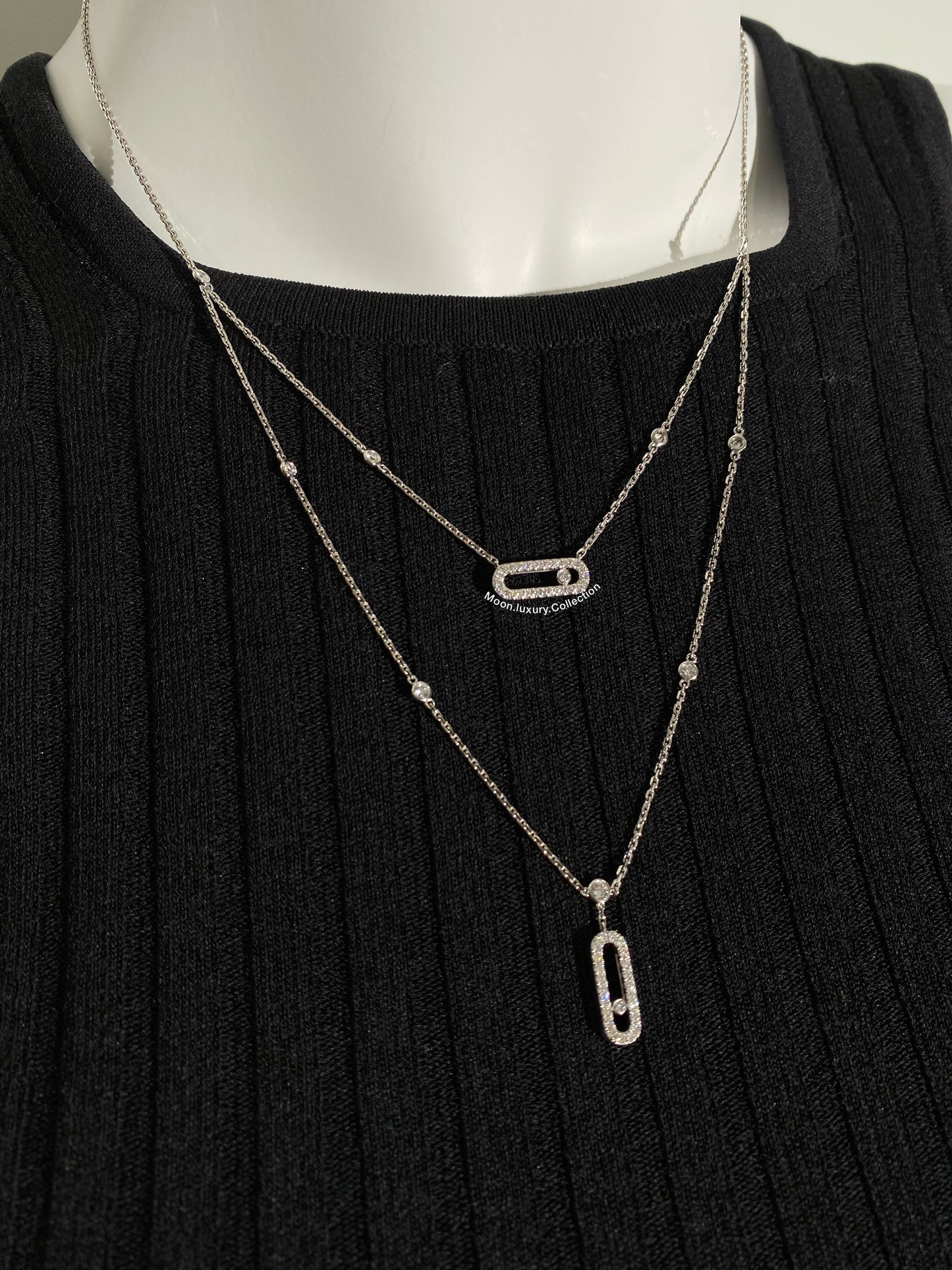 Messika Classic Move Earrings and Necklace