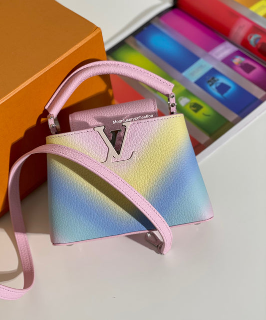 حقيبة لويس فيتون كابوسين ميني باستيل