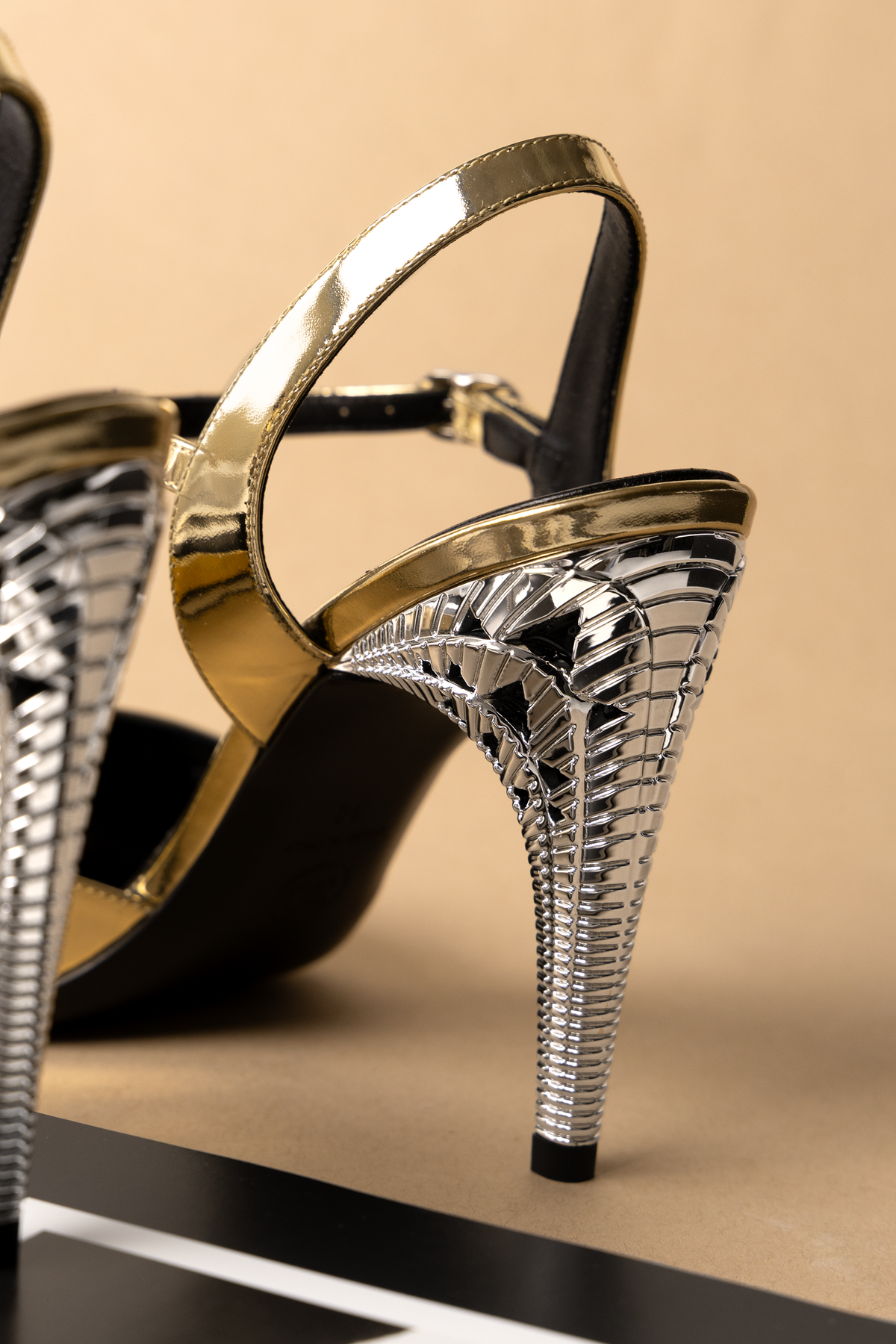 Chanel Metallic Gold Sandals