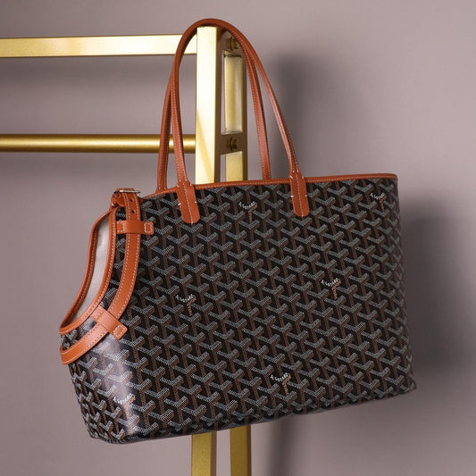 Goyard Pet Tote Black/Tan