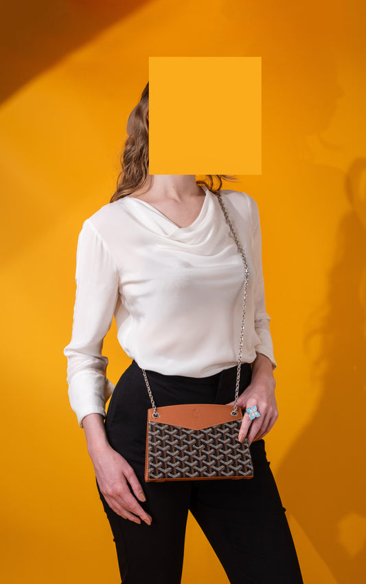 Goyard Rouette Structuré Mini Black/Tan Bag