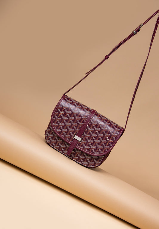 Goyard Belvedere Bag in Burgundy