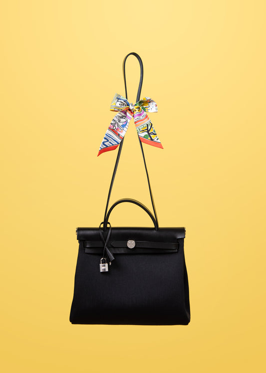 Hermès Herbag 31 in Black PHW