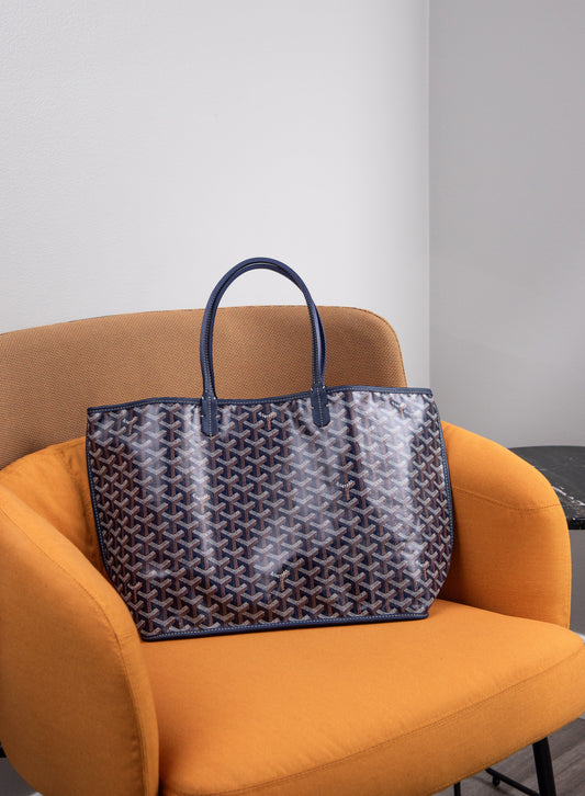 Goyard Sac Anjou Reversible Tote Bag in Navy