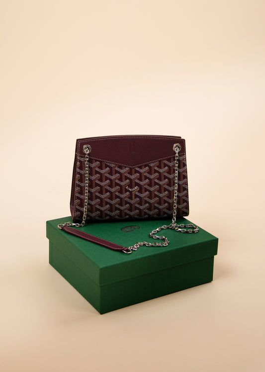 Goyard Rouette Structuré Mini in Burgundy