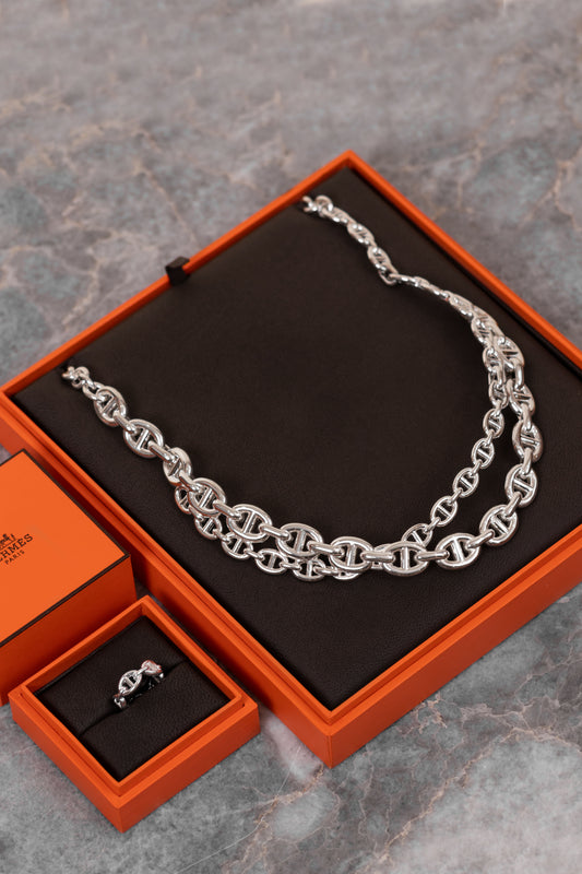 Hermès Chain D'ancre Choker & Ring