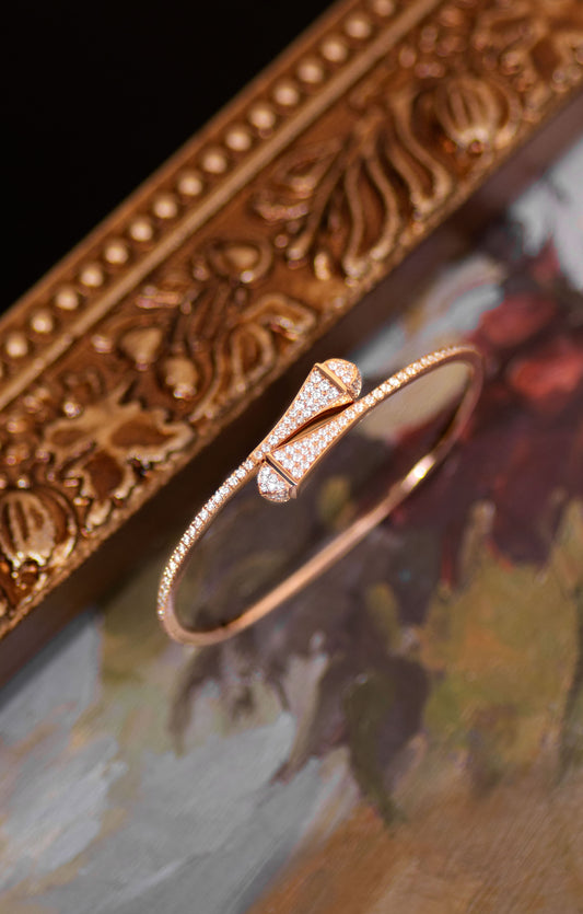 Marli Cleo Rose Gold Diamond Bangle