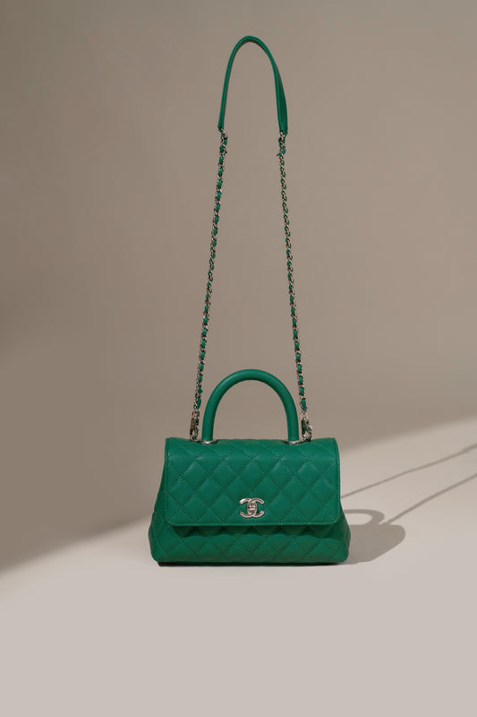 Chanel Small Coco Handle in Green