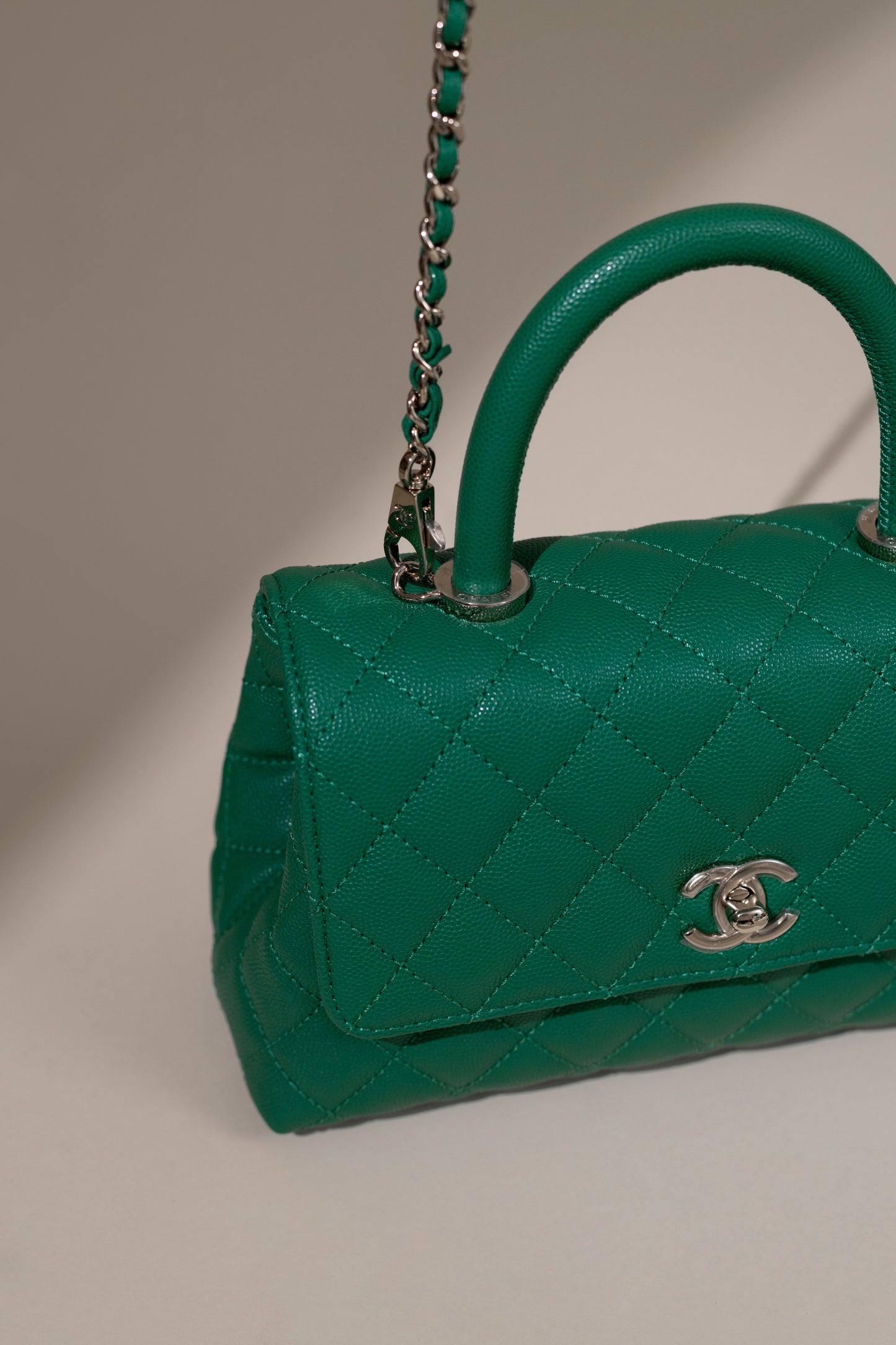 Chanel Small Coco Handle in Green