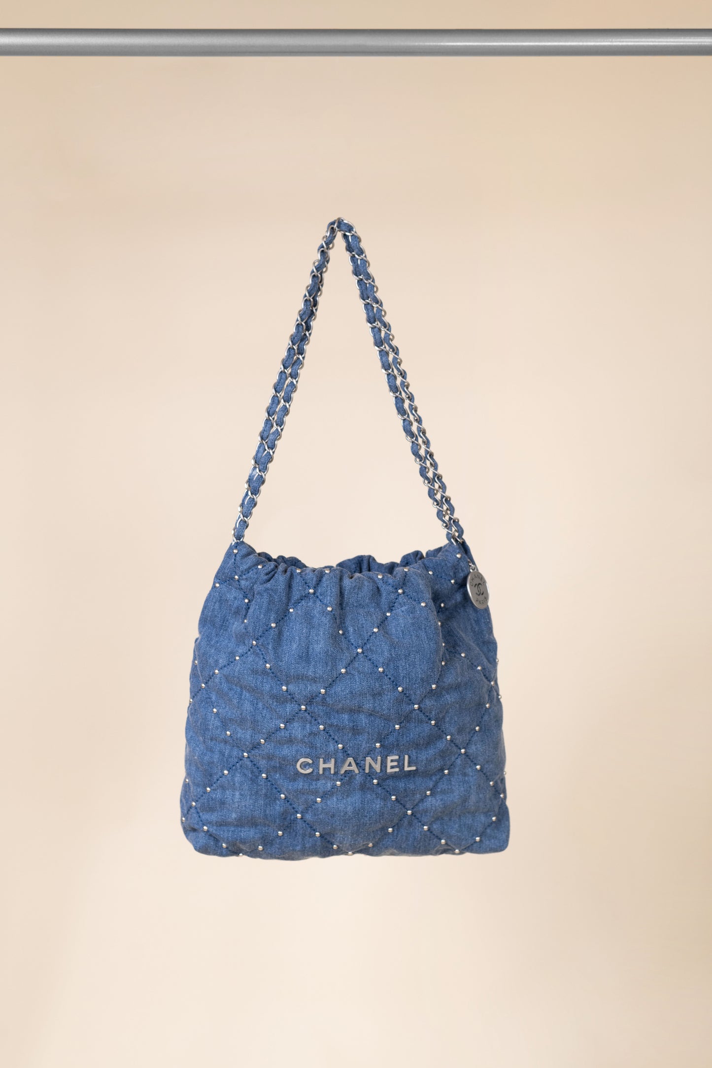 Chanel 22 Small Washed Denim Bag