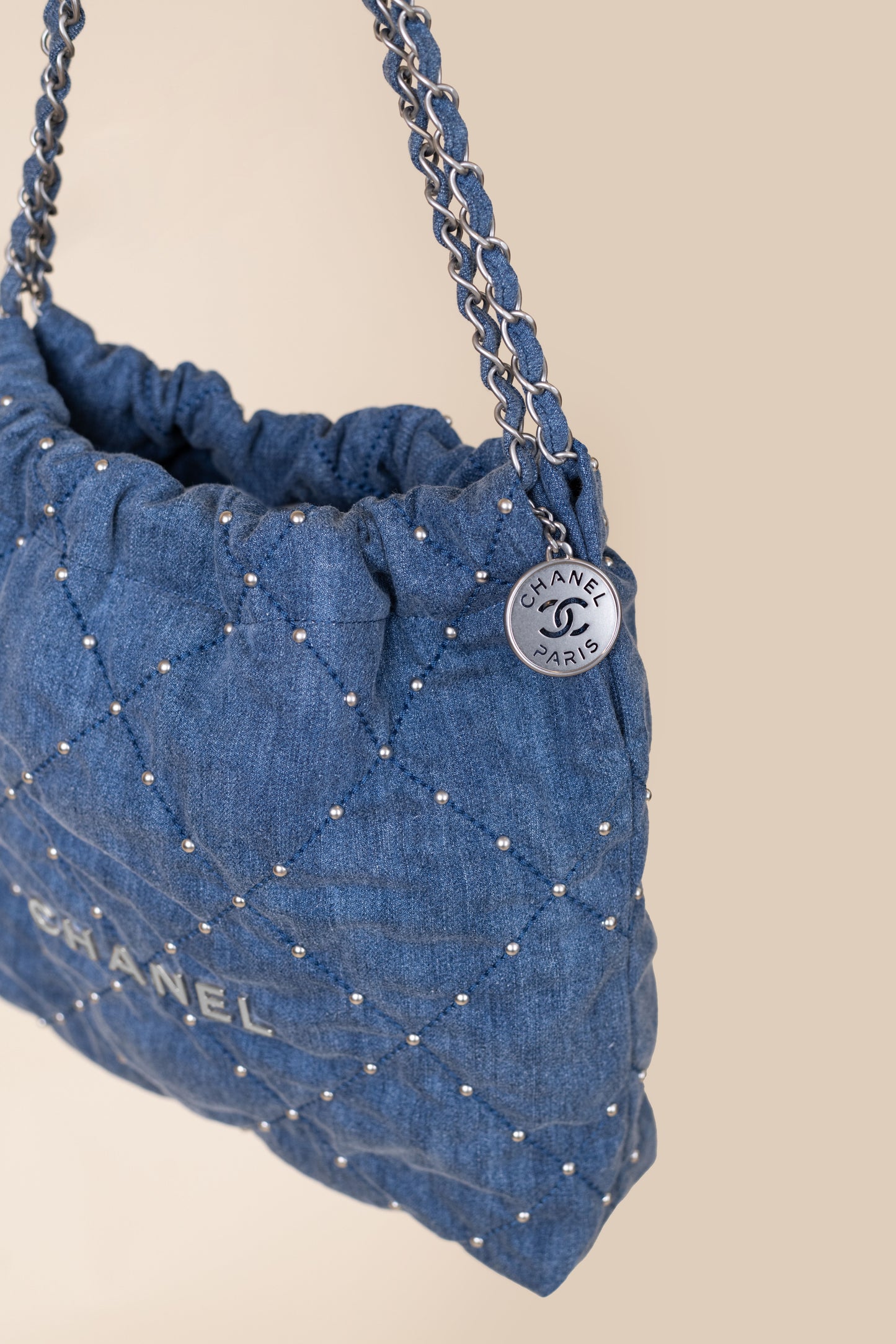 Chanel 22 Small Washed Denim Bag