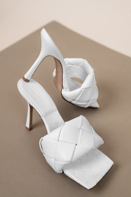 Bottega Veneta BV Lido White Sandal